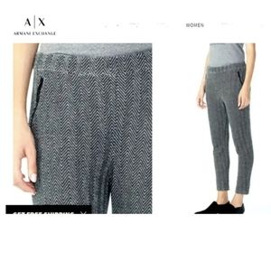 Armani Exchange Tweed Pull Up PANT. Size S